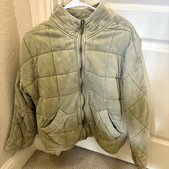 Free People Dolman Quilted Jacket in Green Size: XS - Picture 5 of 9